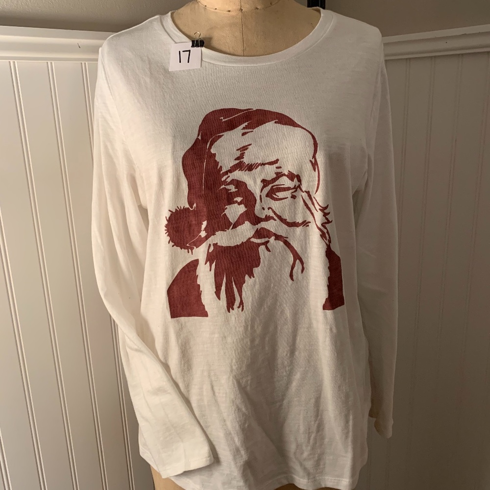 Handmade Santa long sleeve shirt